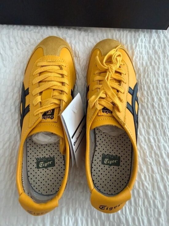 Men’s Onitsuka Tiger Mexico 66 Yellow Black Retro Sneakers Athletic Shoes main image 5